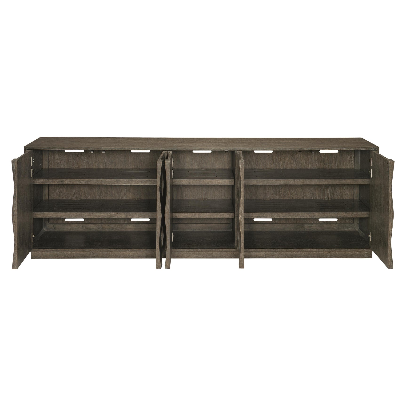 Linea Cerused Charcoal Entertainment Credenza - Ornate Home