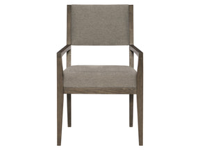 Linea Cerused Charcoal/Grey Arm Chair - Ornate Home