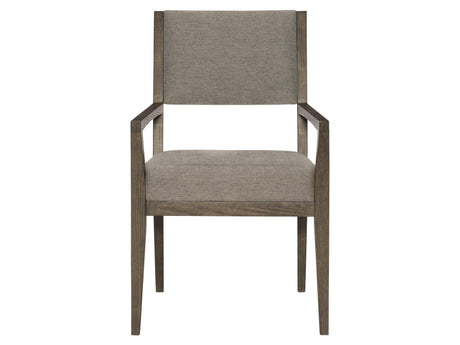 Linea Cerused Charcoal/Grey Arm Chair - Ornate Home