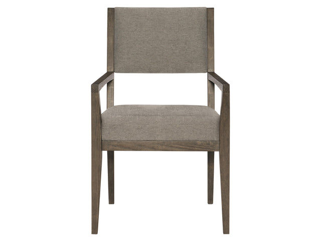 Linea Cerused Charcoal/Grey Arm Chair - Ornate Home