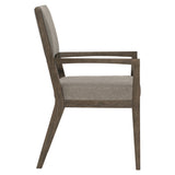 Linea Cerused Charcoal/Grey Arm Chair - Ornate Home