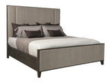 Linea Cerused Charcoal/Grey California King Panel Bed - Ornate Home