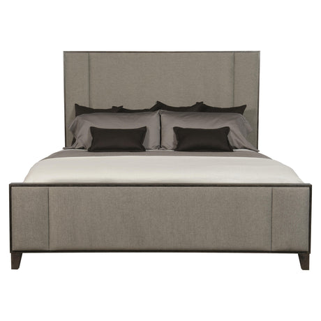 Linea Cerused Charcoal/Grey California King Panel Bed - Ornate Home