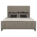 Linea Cerused Charcoal/Grey Panel King Bed - Ornate Home