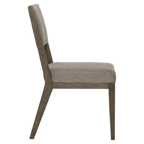 Linea Cerused Charcoal/Soft Grey Side Chair - Ornate Home