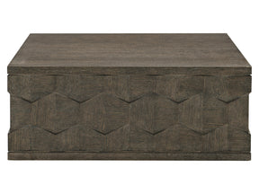 Linea Cerused Charcoal Square Cocktail Table - Ornate Home