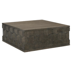 Linea Cerused Charcoal Square Cocktail Table - Ornate Home
