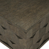 Linea Cerused Charcoal Square Cocktail Table - Ornate Home