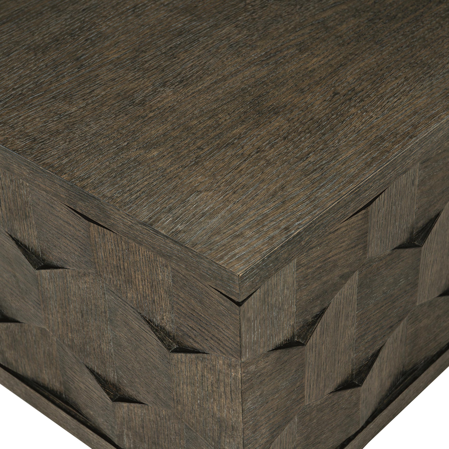 Linea Cerused Charcoal Square Cocktail Table - Ornate Home
