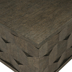 Linea Cerused Charcoal Square Cocktail Table - Ornate Home