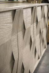 Linea Cerused Greige Entertainment Credenza - Ornate Home