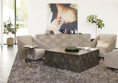 Linea Cerused Greige Entertainment Credenza - Ornate Home
