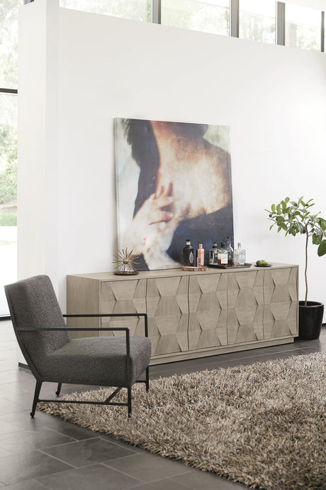 Linea Cerused Greige Entertainment Credenza - Ornate Home