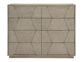 Linea Cerused Greige Geometric Dresser - Ornate Home