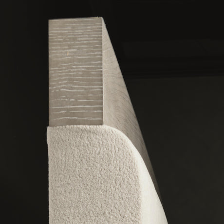 Linea Cerused Greige/Grey Panel King Bed - Ornate Home