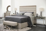 Linea Cerused Greige/Grey Panel King Bed - Ornate Home
