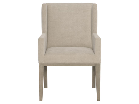 Linea Cerused Greige/Light Grey Arm Chair - Ornate Home