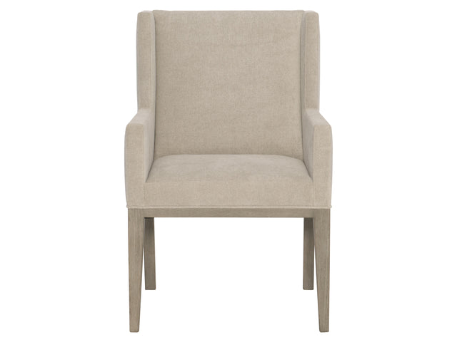 Linea Cerused Greige/Light Grey Arm Chair - Ornate Home