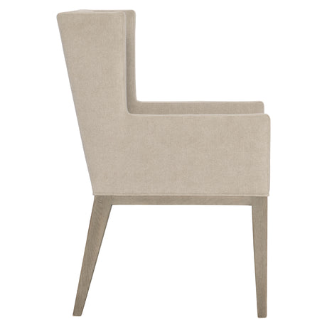 Linea Cerused Greige/Light Grey Arm Chair - Ornate Home