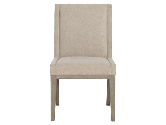 Linea Cerused Greige/Neutral Greige Side Chair - Ornate Home