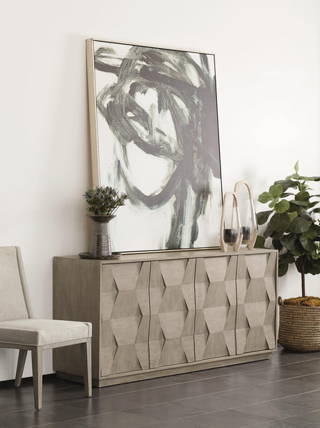 Linea Cerused Greige/Neutral Greige Side Chair - Ornate Home