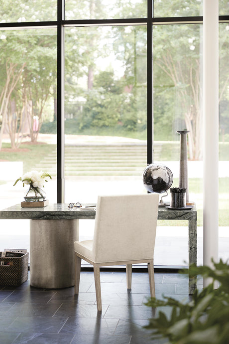 Linea Cerused Greige/Neutral Greige Side Chair - Ornate Home