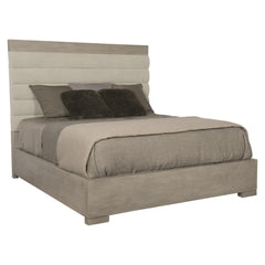 Linea Cerused Greige Queen Panel Bed - Ornate Home