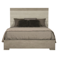 Linea Cerused Greige Queen Panel Bed - Ornate Home