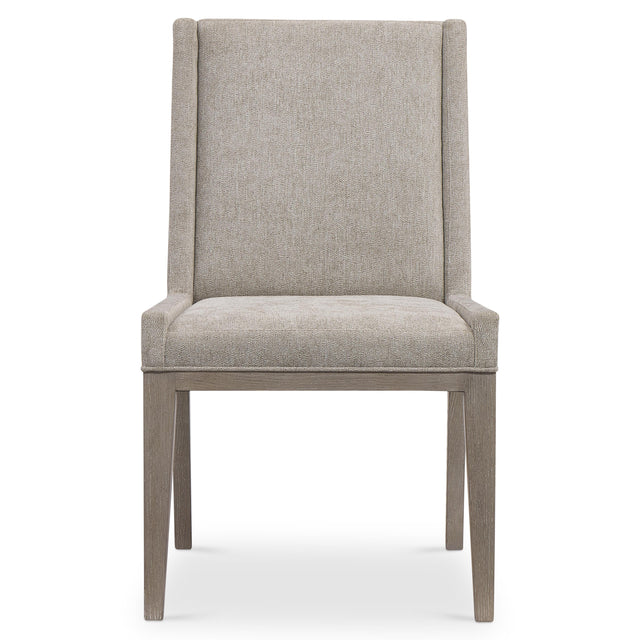 Linea Cerused Greige Side Chair - Ornate Home