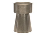 Linea Cone-Shaped Textured Graphite Side Table - Ornate Home