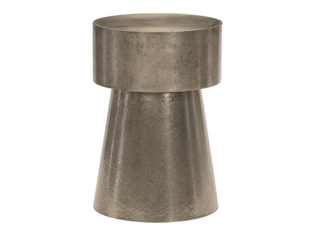 Linea Cone-Shaped Textured Graphite Side Table - Ornate Home