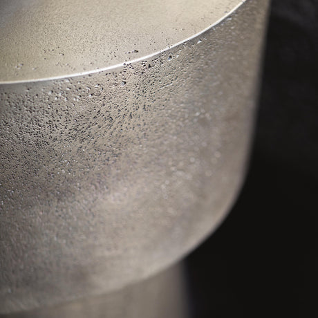 Linea Cone-Shaped Textured Graphite Side Table - Ornate Home