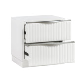 Linea Gray Nightstand - Ornate Home