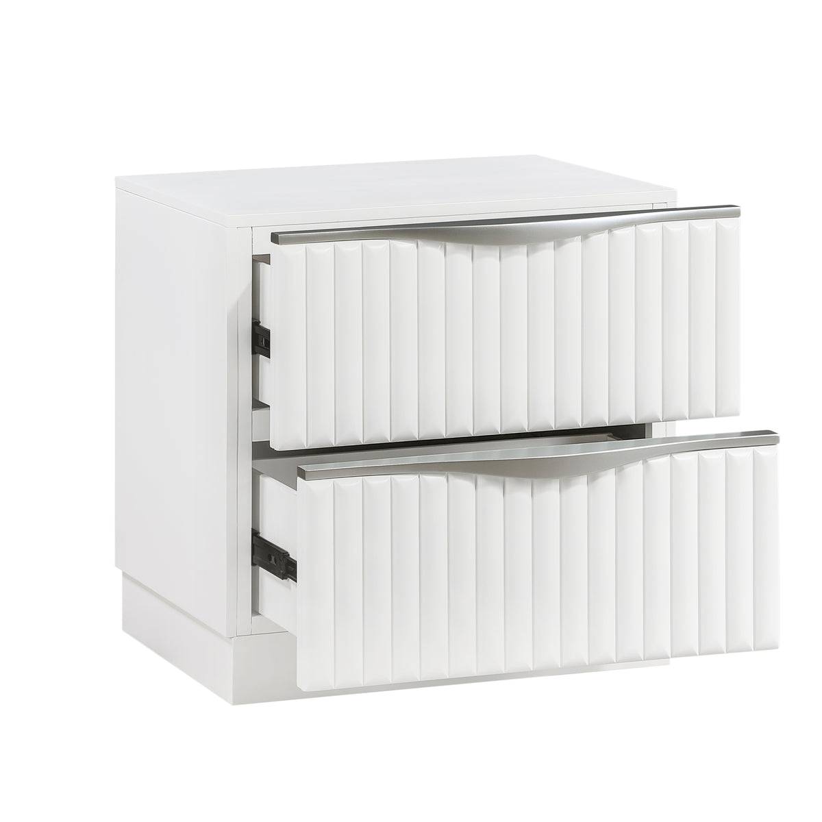Linea Gray Nightstand - Ornate Home