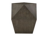 Linea Polyhedron Cerused Charcoal Side Table - Ornate Home