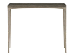 Linea Rectangular Textured Graphite/Cerused Charcoal Console Table - Ornate Home