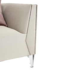 Linea Silver Mist/Metallic Matching Chair - Ornate Home