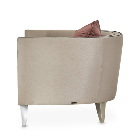 Linea Silver Mist/Metallic Matching Chair - Ornate Home