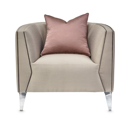 Linea Silver Mist/Metallic Matching Chair - Ornate Home