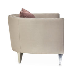Linea Silver Mist/Metallic Matching Chair - Ornate Home