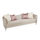 Linea Silver Mist/Metallic Sofa - Ornate Home
