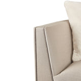 Linea Silver Mist/Metallic Sofa - Ornate Home