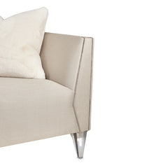 Linea Silver Mist/Metallic Sofa - Ornate Home