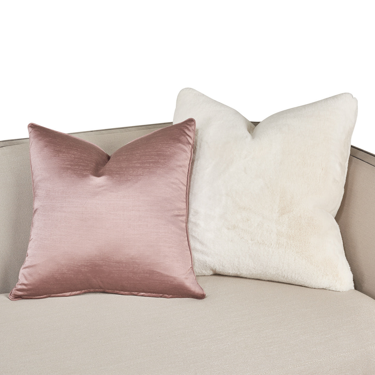 Linea Silver Mist/Metallic Sofa - Ornate Home