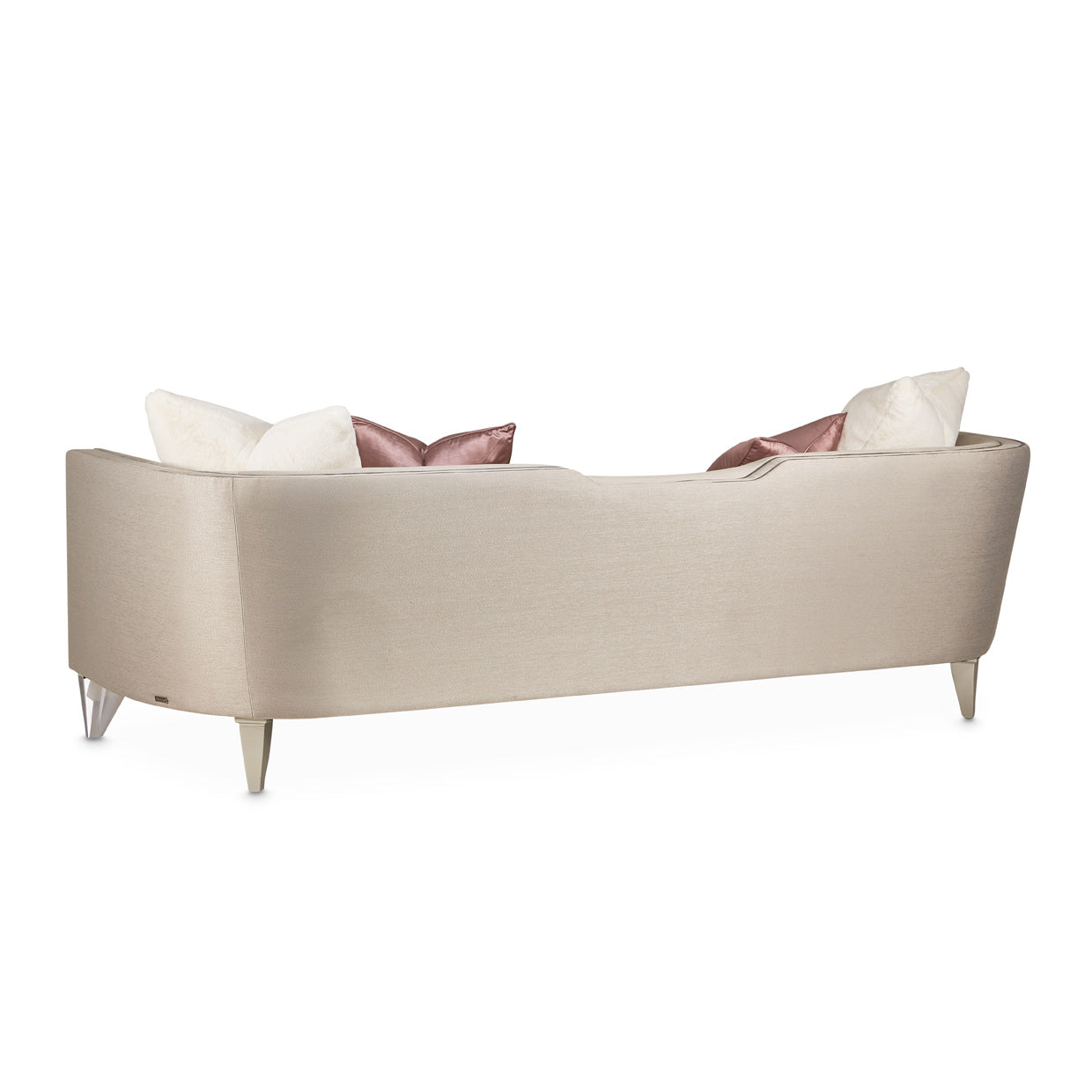 Linea Silver Mist/Metallic Sofa - Ornate Home