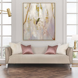 Linea Silver Mist/Metallic Sofa - Ornate Home