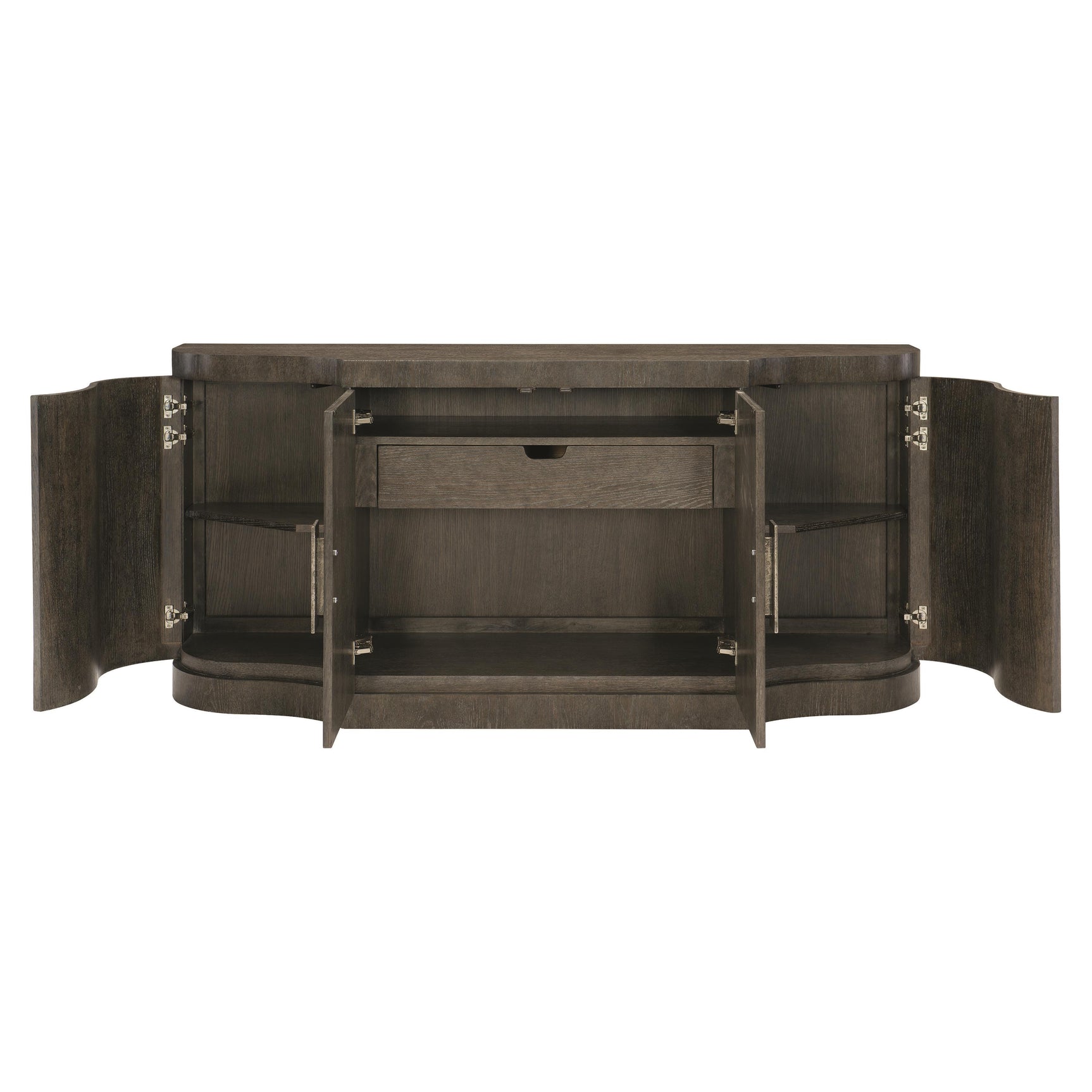 Linea Textured Graphite/Cerused Charcoal Buffet - Ornate Home