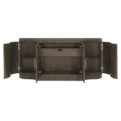Linea Textured Graphite/Cerused Charcoal Buffet - Ornate Home