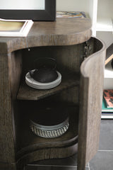 Linea Textured Graphite/Cerused Charcoal Buffet - Ornate Home