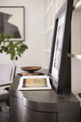 Linea Textured Graphite/Cerused Charcoal Buffet - Ornate Home